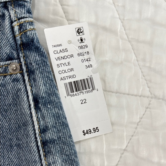 PacSun Blue Jean Shorts Distressed Cut-Off Style - Picture 2 of 5